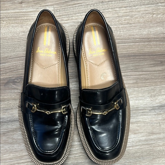 Sam Edelman Laurs Loafer Size 6.5 Black Leather - Picture 8 of 9